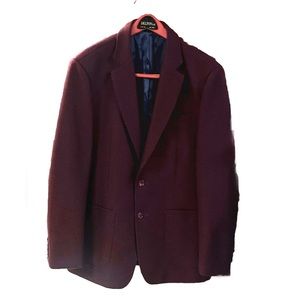 ❄️🍁🌹Pine & Eagle Wool 3 Season Blazer 44R US Blazer Wine Color Soft & Warm